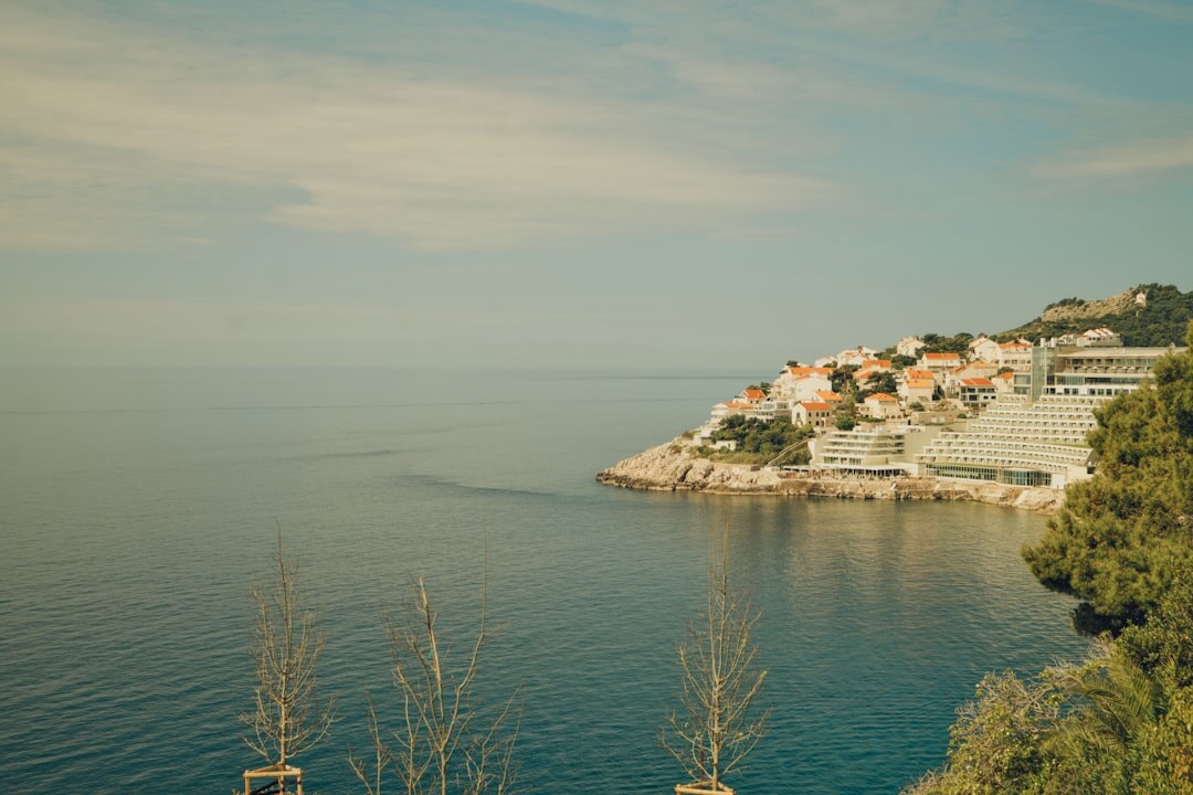 Scenic view of the Adriatic coastline in Croatia with turquoise water and cliffs